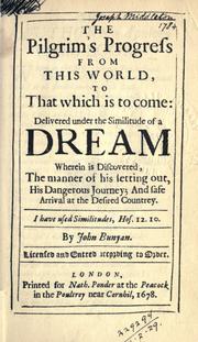 Cover of: The Pilgrim's progress from this world, to that which is to come by John Bunyan