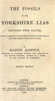 Cover of: Fossils of the Yorkshire Lias described from nature. by M. Simpson