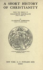 Cover of: A short history of Christianity by Salomon Reinach