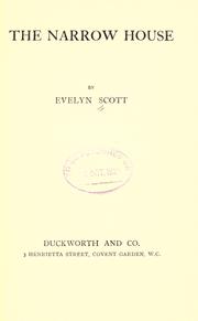 Cover of: The narrow house by Evelyn Scott