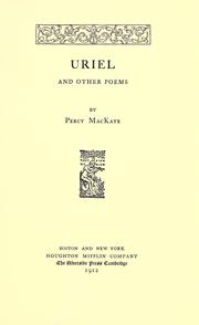 Cover of: Uriel, and other poems