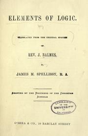 Cover of: Elements of logic