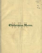 Cover of: Christmas menu.