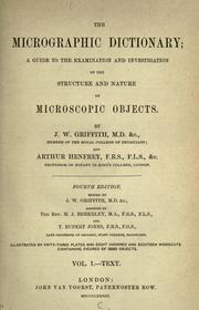 Cover of: The micrographic dictionary by John William Griffith