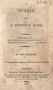 Cover of: A puzzle for a curious girl. by S. W., S. W.