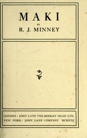 Cover of: Maki by Minney, R. J.