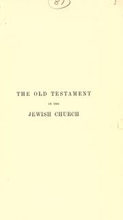 Cover of: The Old Testament in the Jewish church by W. Robertson Smith