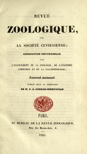 Cover of: Revue Zoologique par La Soci©Øet©Øe Cuvierien by 