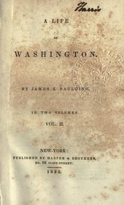 Cover of: A life of Washington. by Paulding, James Kirke