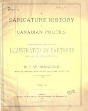 Cover of: A caricature history of Canadian politics