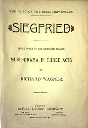 Cover of: Siegfried by Richard Wagner