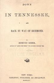 Cover of: Down in Tennessee and back by way of Richmond
