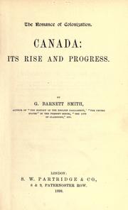 Cover of: Canada by George Barnett Smith, George Barnett Smith