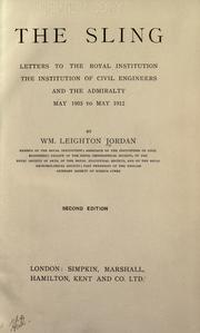 Front cover of The sling by Unknown