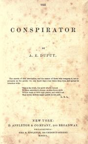 Cover of: The conspirator.
