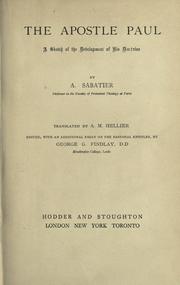 Cover of: The apostle Paul by Auguste Sabatier
