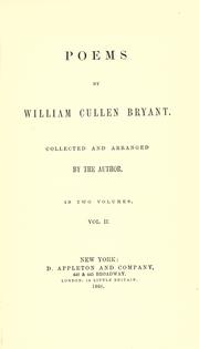 Cover of: Poems by William Cullen Bryant