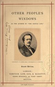 Cover of: Other people's windows. by J. Hain Friswell