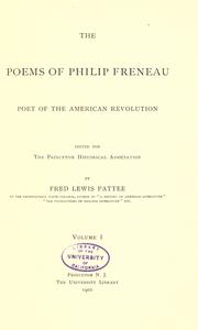 Cover of: The poems of Philip Freneau by Philip Morin Freneau