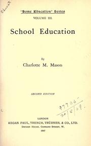 Cover of: Home education series. by Charlotte M. Mason