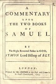 A commentary upon the two books of Samuel by Simon Patrick