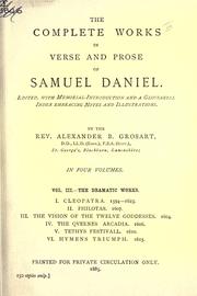 Cover of: Complete works in verse and prose by Daniel, Samuel