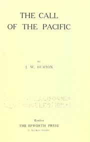 Cover of: The call of the Pacific