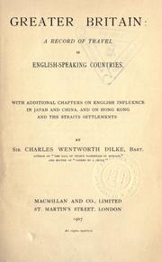 Cover of: Greater Britain by Dilke, Charles Wentworth Sir