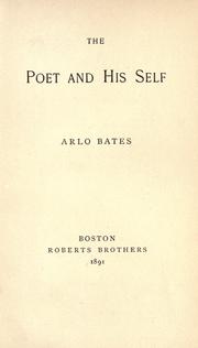 Cover of: The poet and his self by Arlo Bates