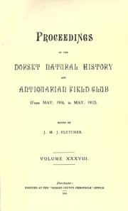 Cover of: Proceedings. by Dorset Natural History and Archaeological Society