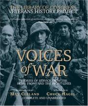 Cover of: Voices of War Compact Disk: Stories of Service from the Homefront and the Frontlines (The Library of Congress Veterans History Project)