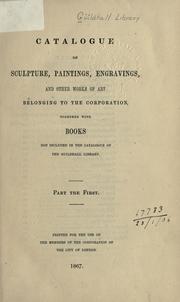 Catalogue of sculpture by Guildhall Library (London, England)