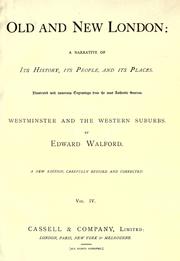 Cover of: Old and new London by Thornbury, Walter