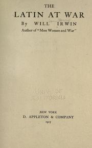 Cover of: The Latin at war