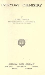 Cover of: Everyday chemistry by Alfred Vivian
