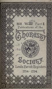 Cover of: Publications. ] by Thoresby Society, Leeds
