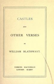 Cover of: Castles and other verses