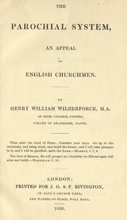 Cover of: The parochial system: an appeal to English churchmen