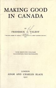 Cover of: Making good in Canada. by Frederick Arthur Ambrose Talbot