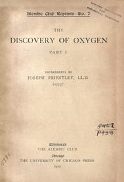 Cover of: The discovery of oxygen.