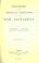 Cover of: Handbook to the textual criticism of the New Testament