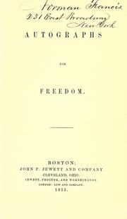 Autographs for freedom by Griffiths, Julia