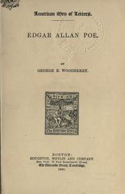Cover of: Edgar Allan Poe. by George Edward Woodberry