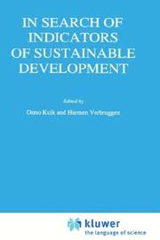 Cover of: In search of indicators of sustainable development by edited by Onno Kuik and Harmen Verbruggen.