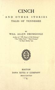 Cover of: Cinch, and other stories: tales of Tennessee