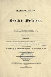 Illustrations of English philology by Richardson, Charles