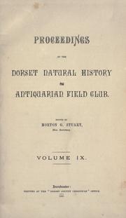 Cover of: Proceedings. by Dorset Natural History and Archaeological Society