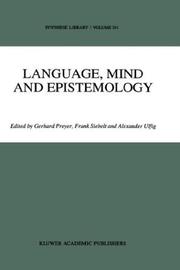Cover of: Language, Mind and Epistemology: On Donald Davidson's Philosophy (Synthese Library)