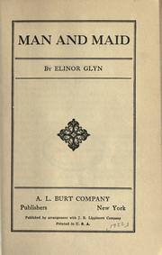 Man and Maid by Elinor Glyn