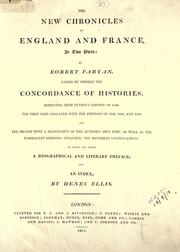 Cover of: The new chronicles of England and France, in two parts by Robert Fabyan